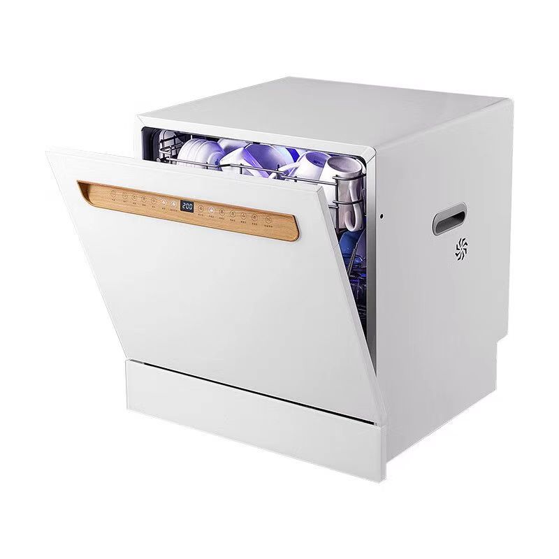 Kitchen Appliances In White - غسالة أطباق أنيقة باللونين الأبيض والأسود