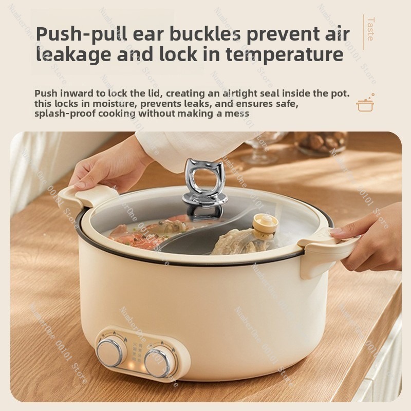 قدر كهربائي مزدوج سعة 6 لتر و  - مراجعة Kitchen Appliances Home وسعره