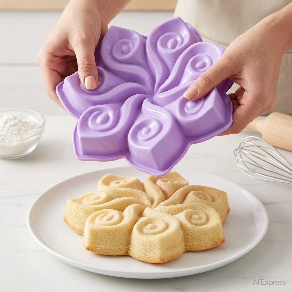 قالب كيك سيليكون كبير على شكل  - مراجعة Kitchen Appliances Baking وسعره