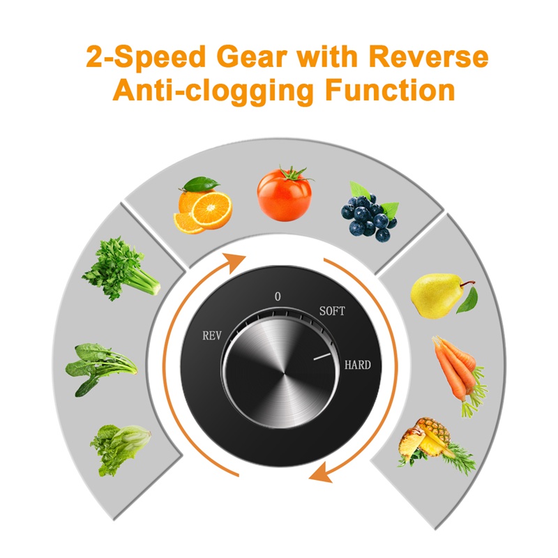 عصارة بطيئة أفقية سوداء عالية  - مراجعة Kitchen Appliances Wholesale وسعره