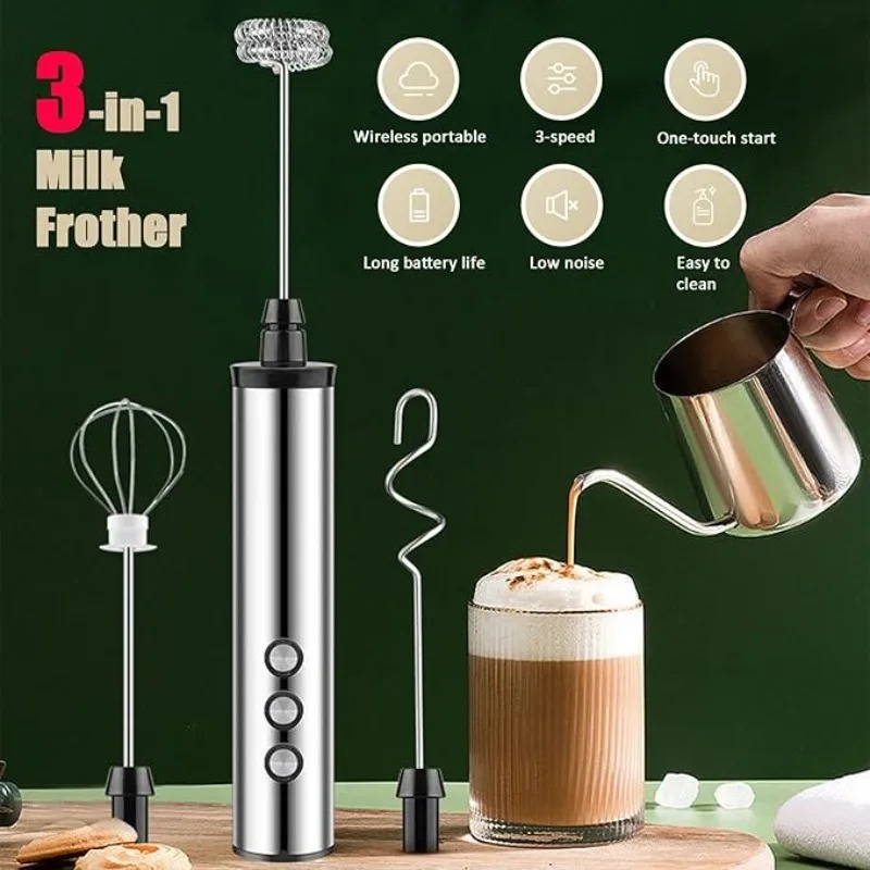 خلاط حليب كهربائي محمول 3 في 1 - مراجعة Kitchen Appliances Home وسعره