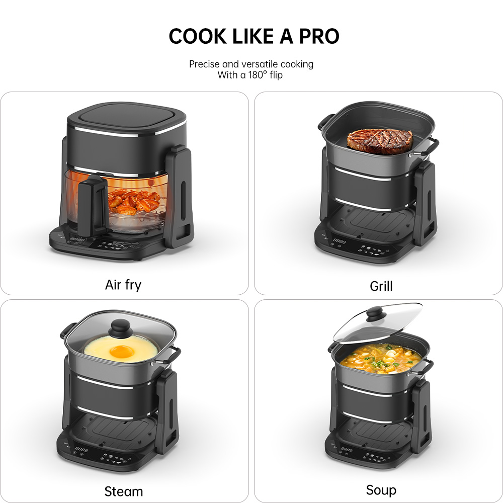 تسخين سريع مربع خالي من الزيت  - مراجعة Kitchen Appliances Wholesale وسعره