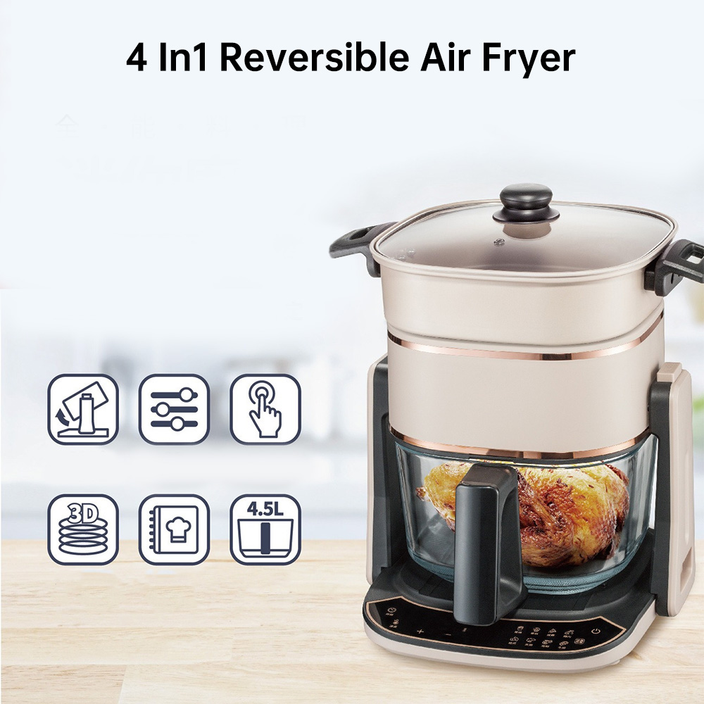 تسخين سريع مربع خالي من الزيت  - مراجعة Kitchen Appliances Wholesale وسعره