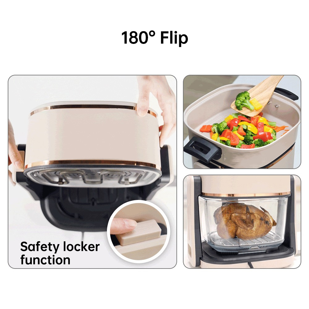 تسخين سريع مربع خالي من الزيت  - مراجعة Kitchen Appliances Wholesale وسعره