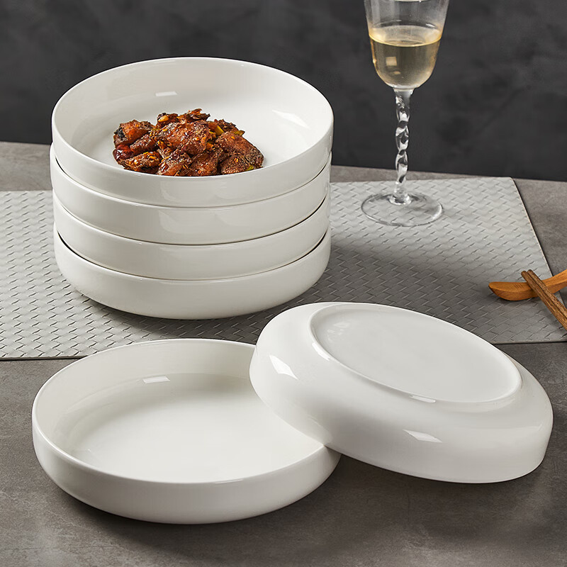 وعاء سلطة سيراميك أبيض عميق 8  - مراجعة Kitchen Appliances In White وسعره